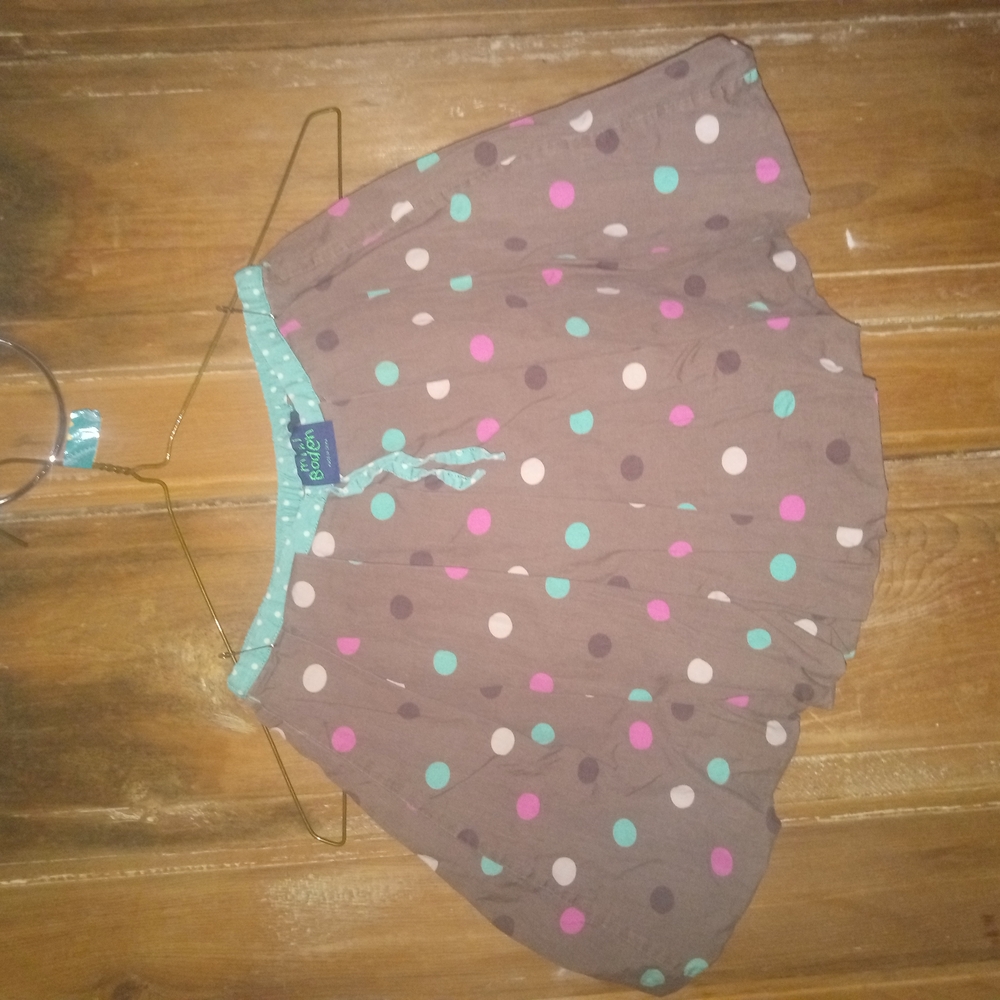 Brown Polka Dot Skirt
